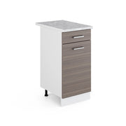 Vicco Base universale Grigio 40 cm con cassetto, con piano di lavoro