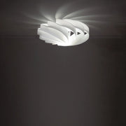 Plafoniera Moderna Flat Polilux ® Bianco 1 Luce E27 D60Cm