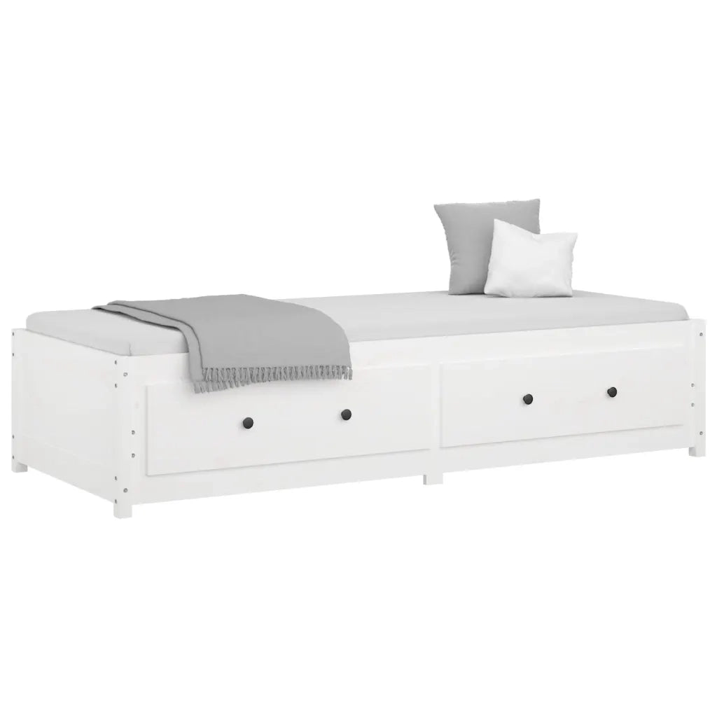 Dormeuse senza Materasso Bianca 80x200 cm Legno Massello Pino 821585