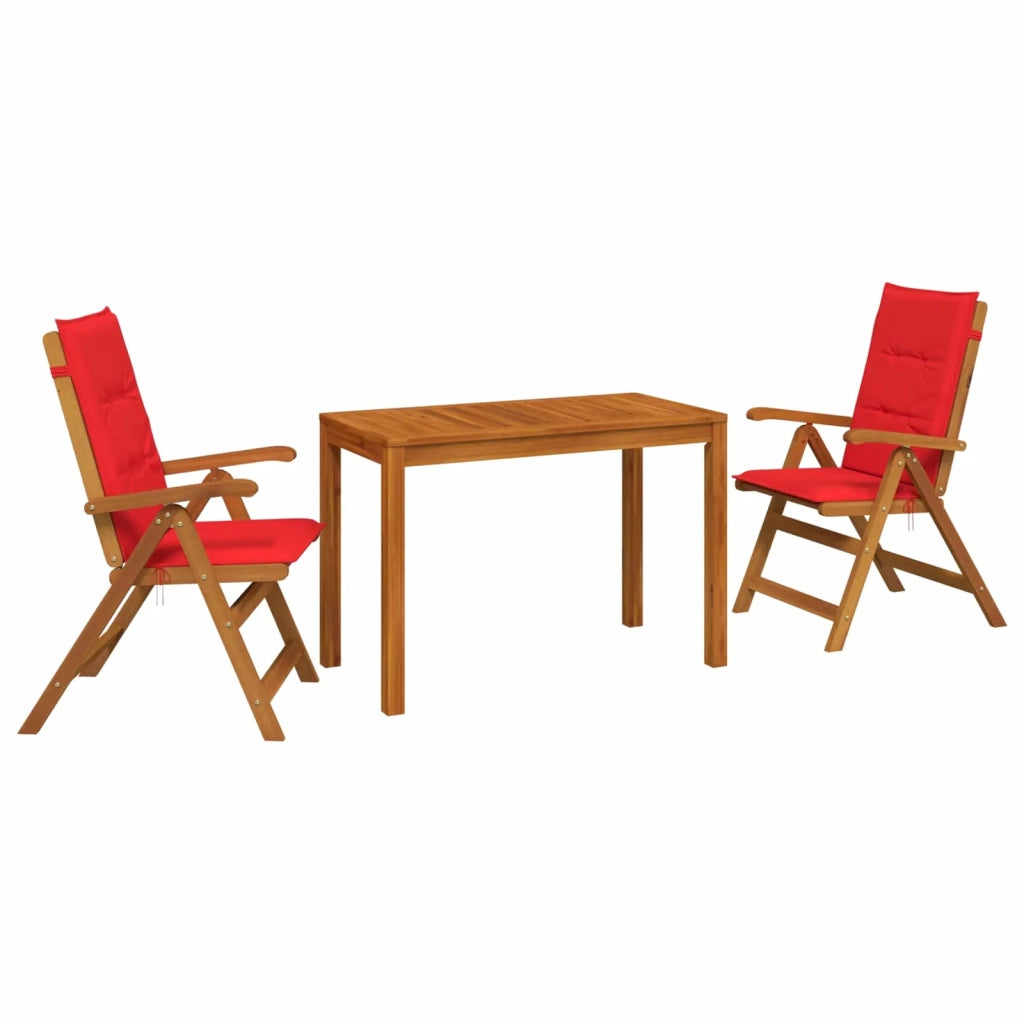 Set da pranzo da giardino 3 pezzi 3 pz Naturale 3434606