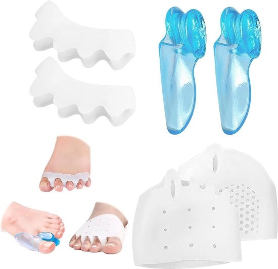 Correttore del Valgus del 5to Dito - Set da 6 pezzi - Alleviamento del dolore e Protezione per i Diti dei Piedi.