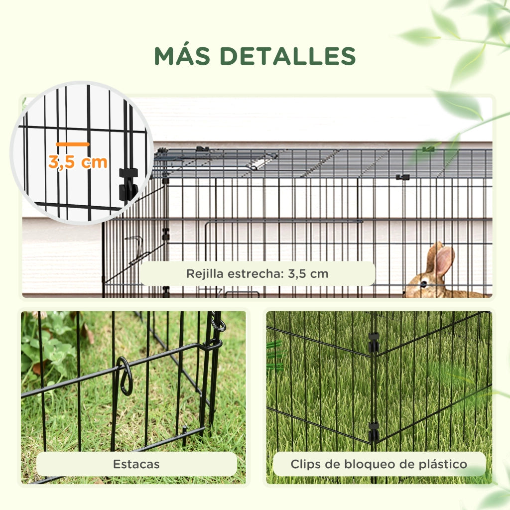 Gabbia per Animali Domestici ¨C zephmum ¨C Verde 220x85x70 cm