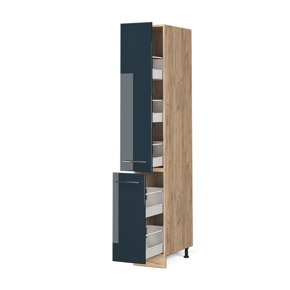 Vicco Mobili da cucina Blu scuro lucido 30 cm