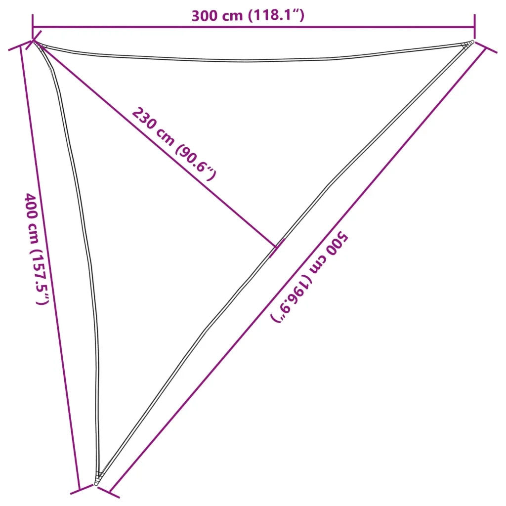 Vela Parasole 160 g/m² Beige 3x4x5 m in HDPE 311146