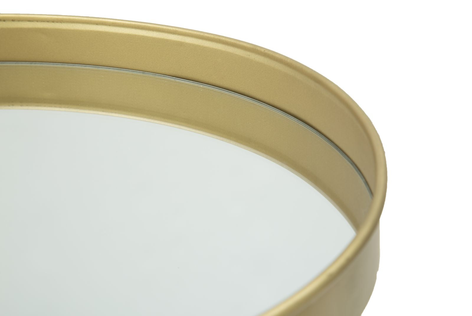 Svuota Tasche Glam Oro/Mirror Ø31x18 cm in Ferro e Specchio Oro