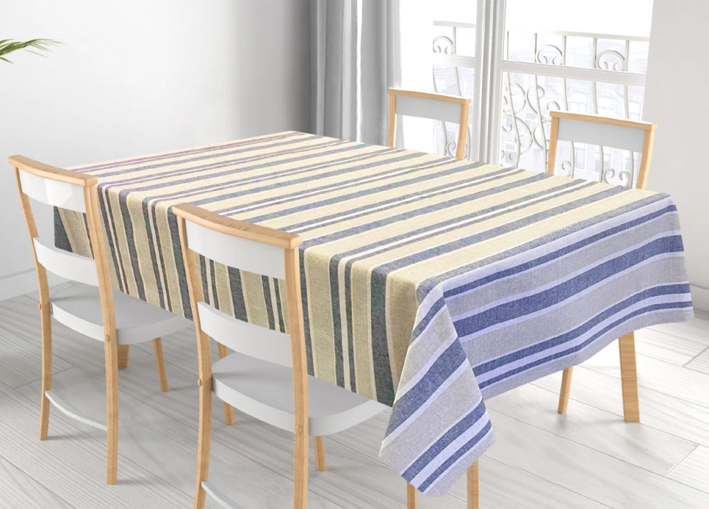Tovaglia Per Salotto Cucina In Miros Misto Cotone Made In Italy Tela RP - 140x180 - Blu