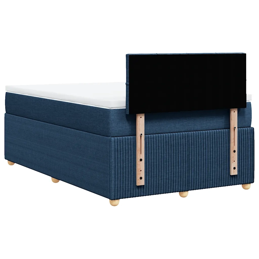 Giroletto a Molle con Materasso Blu 120x200 cm in Tessuto 3289729