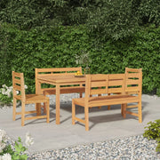 Set da Pranzo per Giardino 5 pz in Legno Massello di Teak 3157198