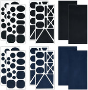 Pannelli di riparazione autoadesivi 12 pezzi - Pannelli autoadesivi per tessuti - Pannelli per riparazioni senza cuciture - Riparazione tessuti - Pannelli in nylon duraturo - Dimensioni 10 x 20 cm - Pannelli per tessuti autoadesivi
