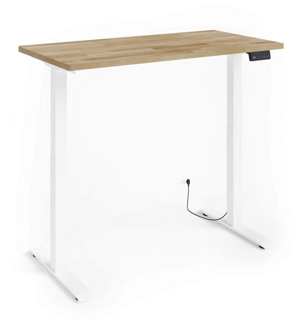 TAVOLO BIM NATURAL DESK 2P BIANCO OPACO ROVERE NATURALE 140x70