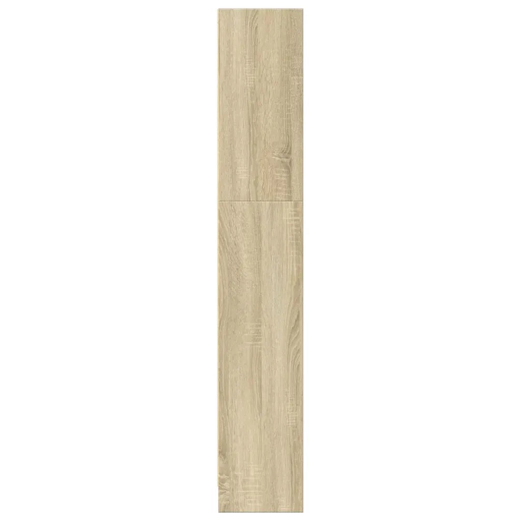 Libreria-Scaffale per Libri-Mobile di Stoccaggio Rovere Sonoma 80x24x143 cm in Legno Multistrato