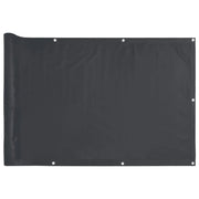 Schermo da balcone | Paravento da Balcone Antracite 500x120 cm in PVC