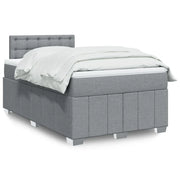 Giroletto a Molle con Materasso Grigio Chiaro 120x200cm Tessuto 3289349