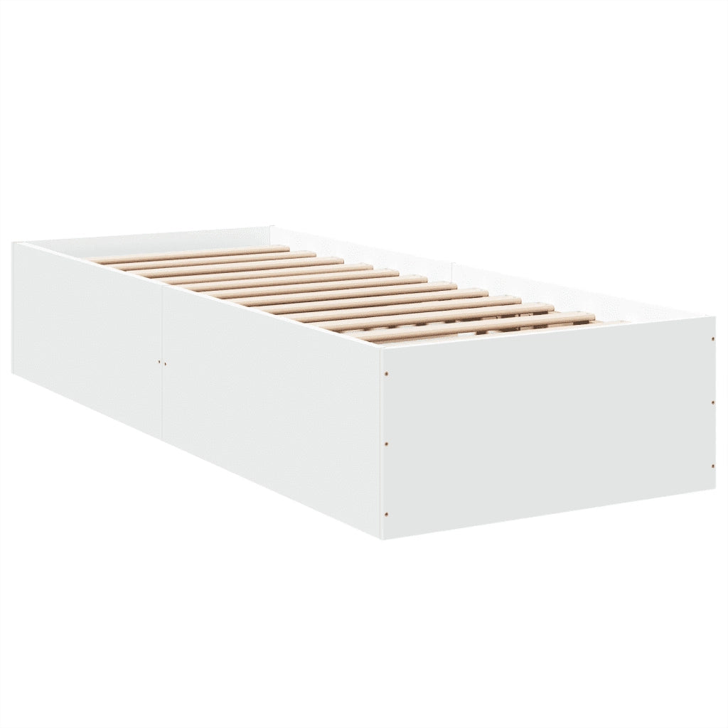 Giroletto-Struttura Letto Bianco 90x190 cm in Legno Multistrato 727965