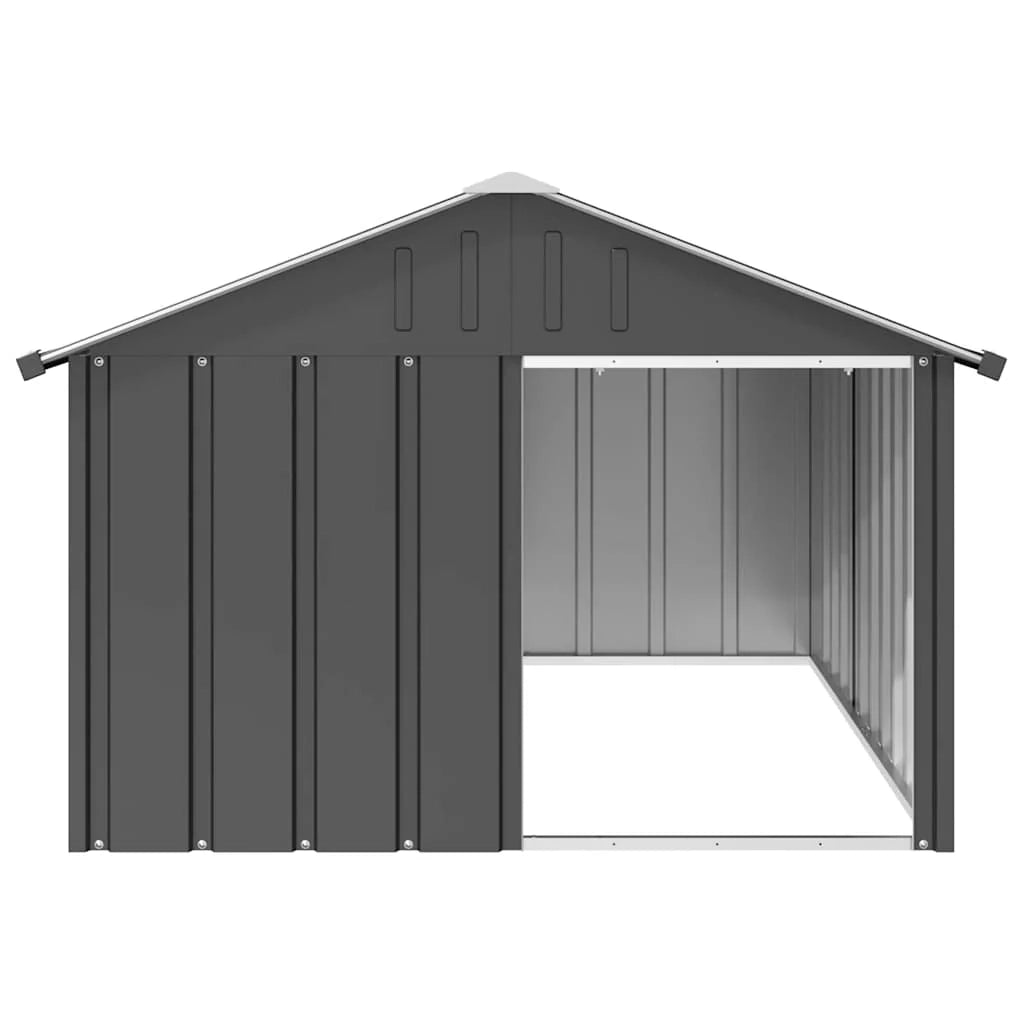 Cuccia per cani 116,5 x 153 x 81,5 cm acciaio zincato antracite 02_0043438
