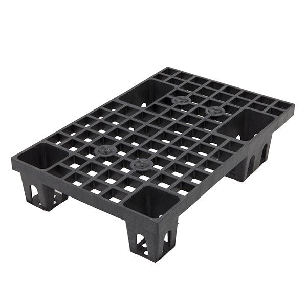 Mini Pallet in Polipropilene - Bancale da Esterno e Interno Pedana Incastrabile e Inforcabile su 4 Lati Made in Italy ?60x40x12 cm Carico statico 250 kg Carico dinamico 250 kg