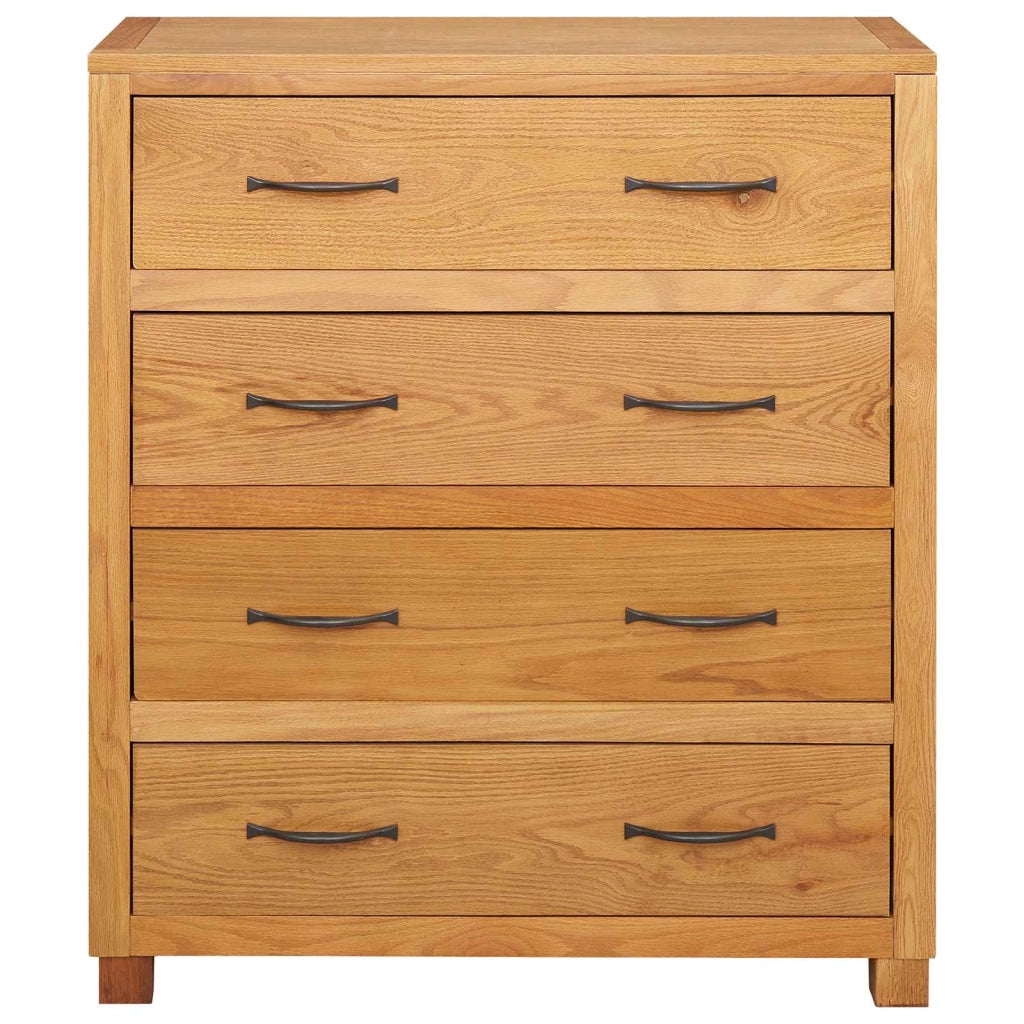 Armadio rettangolare con 4 cassetti pratico spazio di archiviazione per camera da letto o soggiorno 80 x 35 x 95 cm legno marrone 02_0058221
