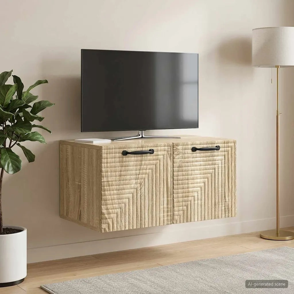 Mobile Porta TV da Muro Rovere Sonoma 59,5 x 41 x 30 cm 898677