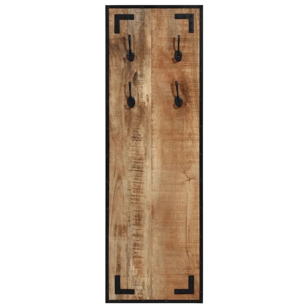 Appendiabiti 35x8x110 cm in Legno Massello Grezzo di Mango CFW3236579