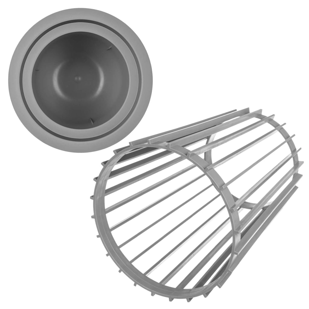 Supporto per fiori bifacciale KADAX Loft, grigio, 53,5 cm + 2 inserti