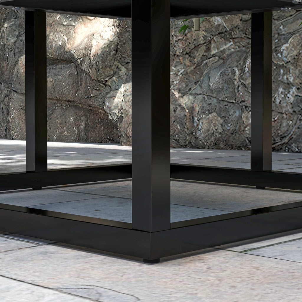 Scaffale per piante in metallo e legno 4 livelli ¨C zephmum ¨C Grigio 34x34x66 cm