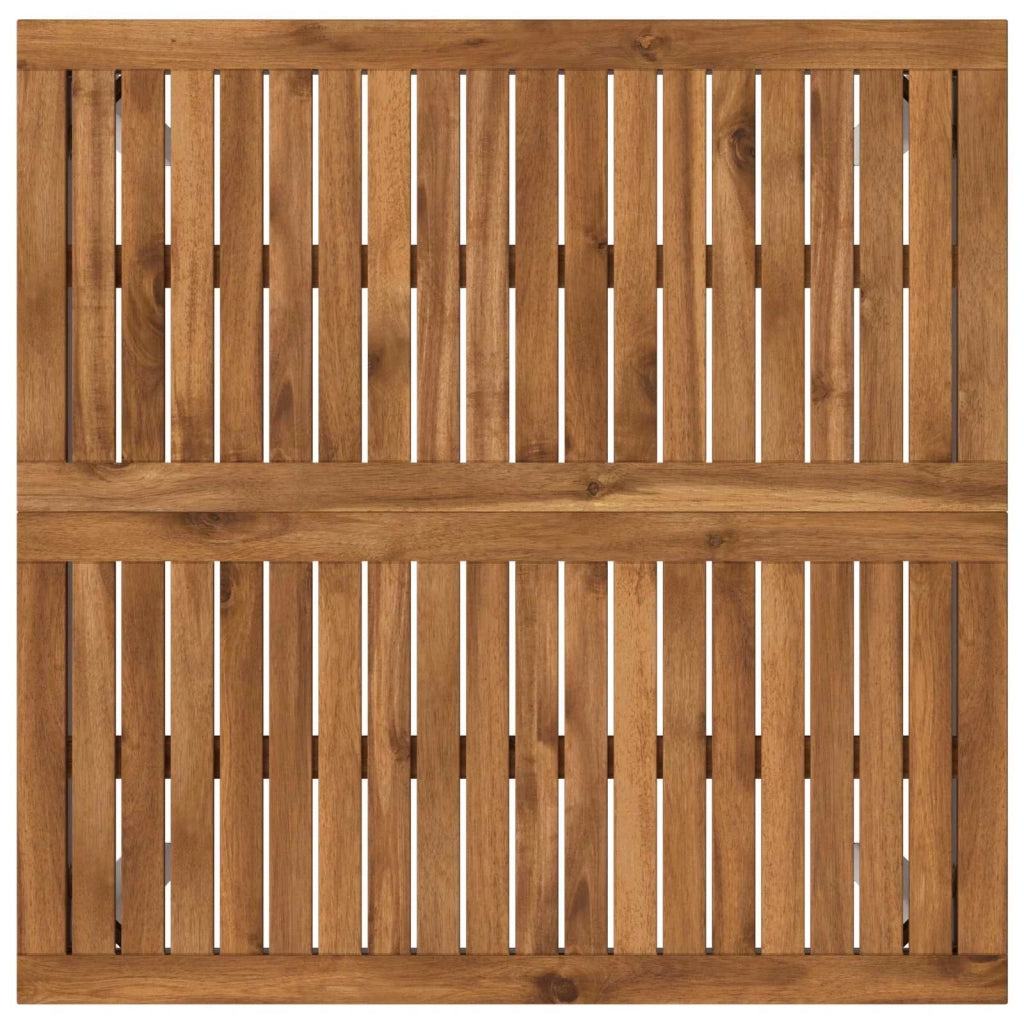 Tavolo Bar da Giardino Naturale e Bianco 80 x 80,5 x 105 cm 901338