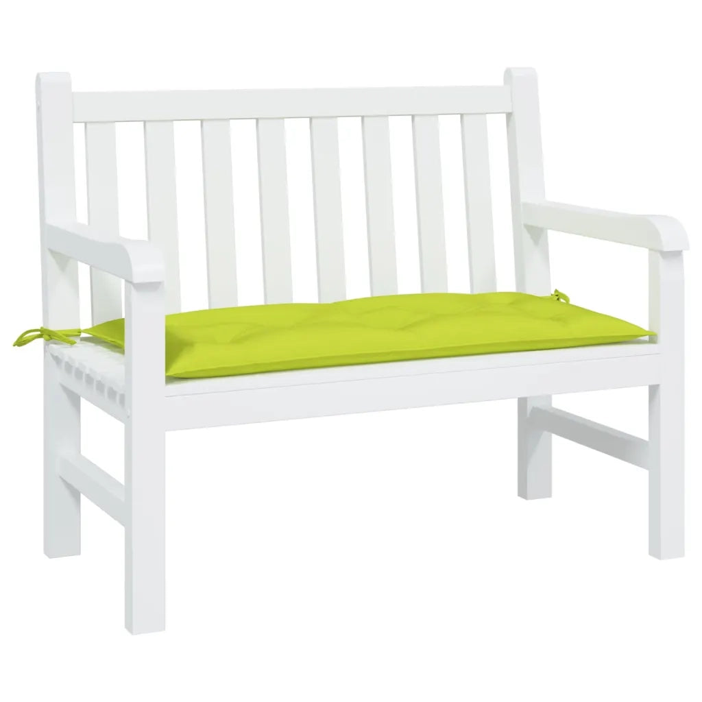 Cuscino per Panca Verde Intenso 110x50x7 cm in Tessuto Oxford 361822