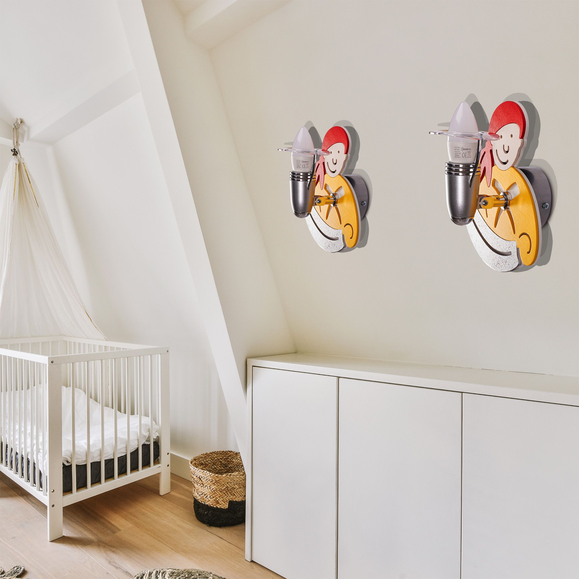 Lampada Da Parete Pirate Yellow 4717