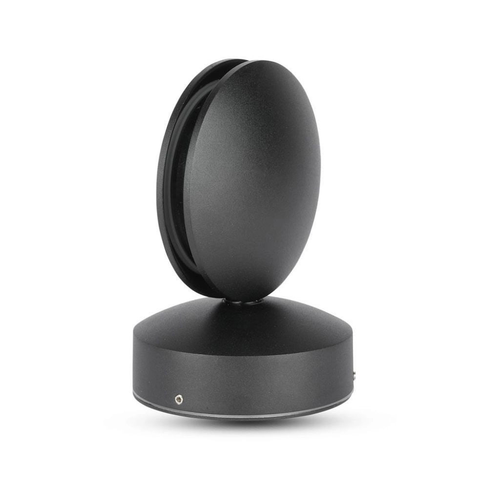 Lampada applique a led 7w a muro Wall Light Black Body Body 3000K IP65