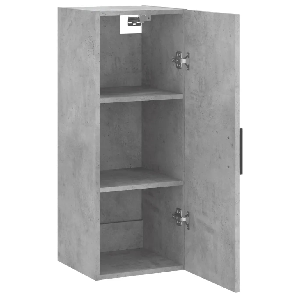 Mobile a Parete Grigio Cemento 34,5x34x90 cm 828880