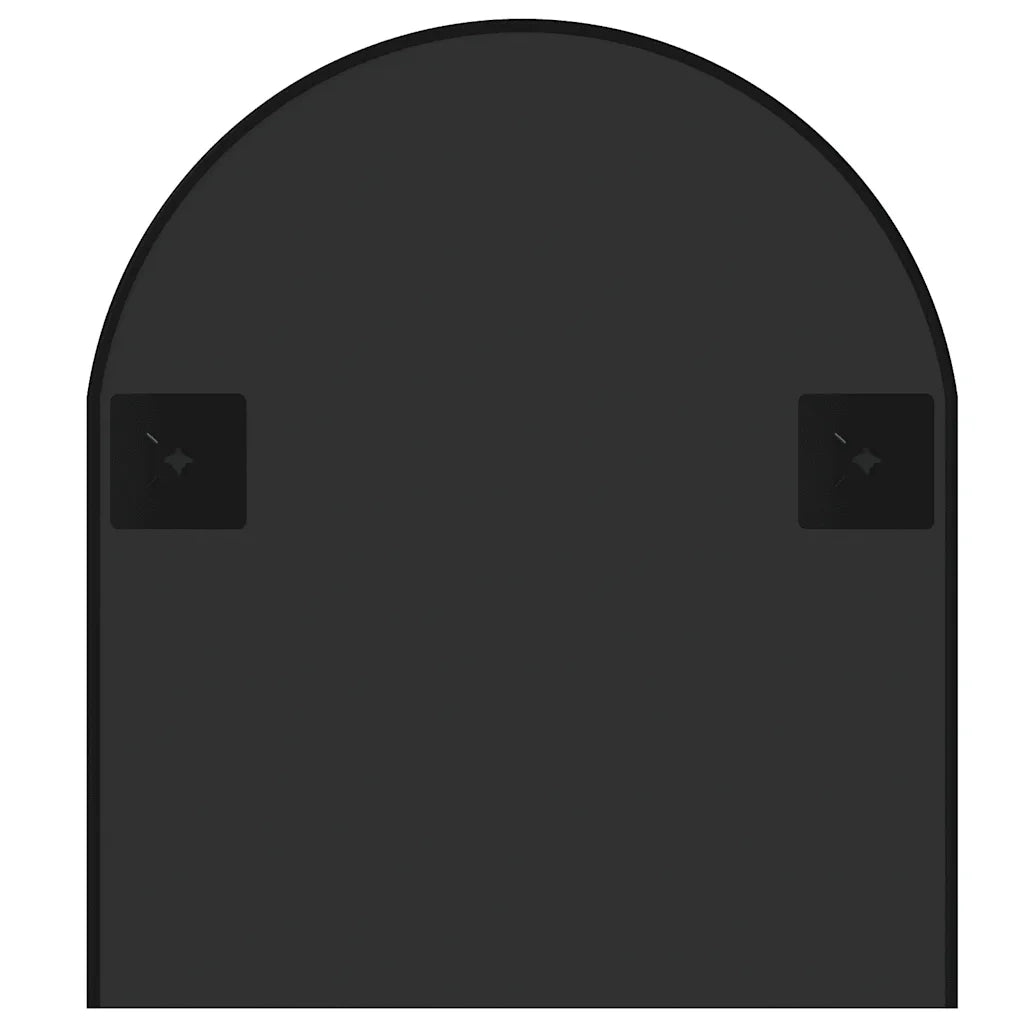 Specchio da Parete Nero 100x45 cm Ovale 348208