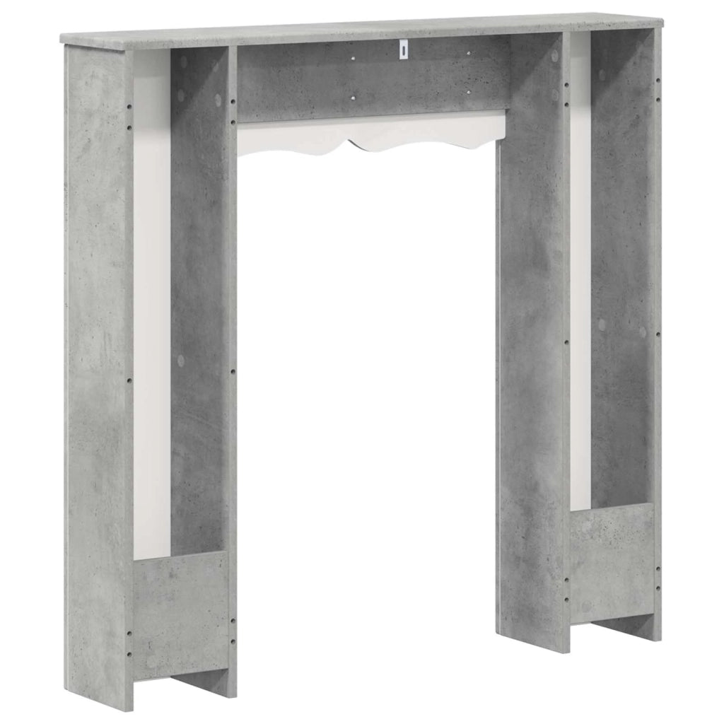 Cornice per camino Grigio Cemento 102 x 20 x 102 cm 8006636