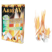 Trade Shop - Set 32pz Accendifuoco Da 48 Cubi Per Barbecue Stufe Camini Accensione Sicura Veloce 000018 -