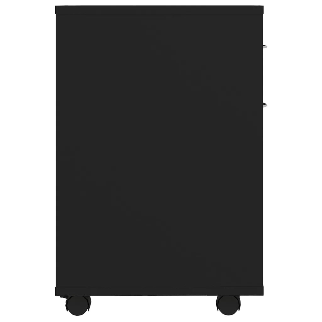 Mobiletto con Rotelle Nero 45x38x54 cm in Truciolato cod mxl 52103
