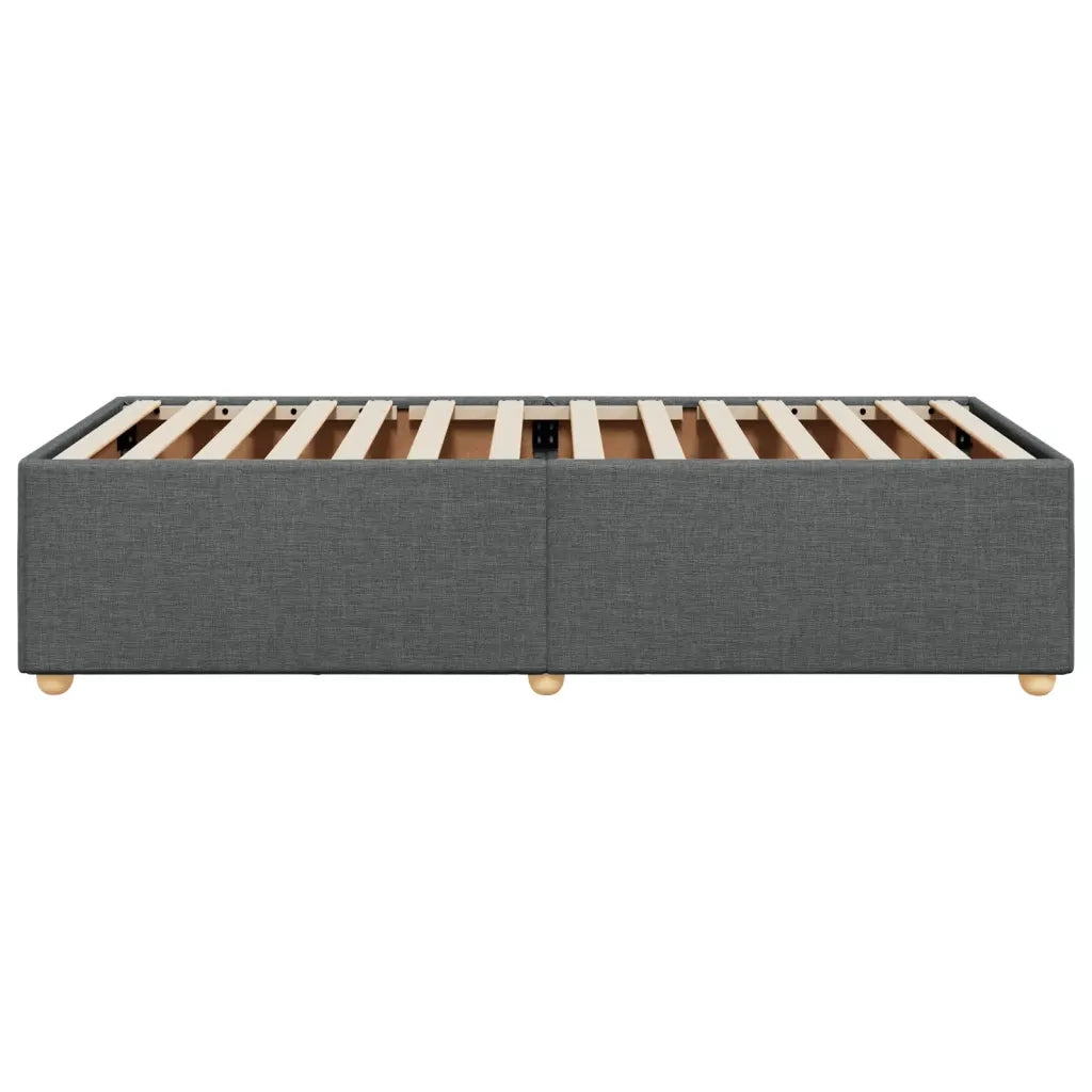 Giroletto senza Materasso Grigio Scuro 90x190 cm Tessuto