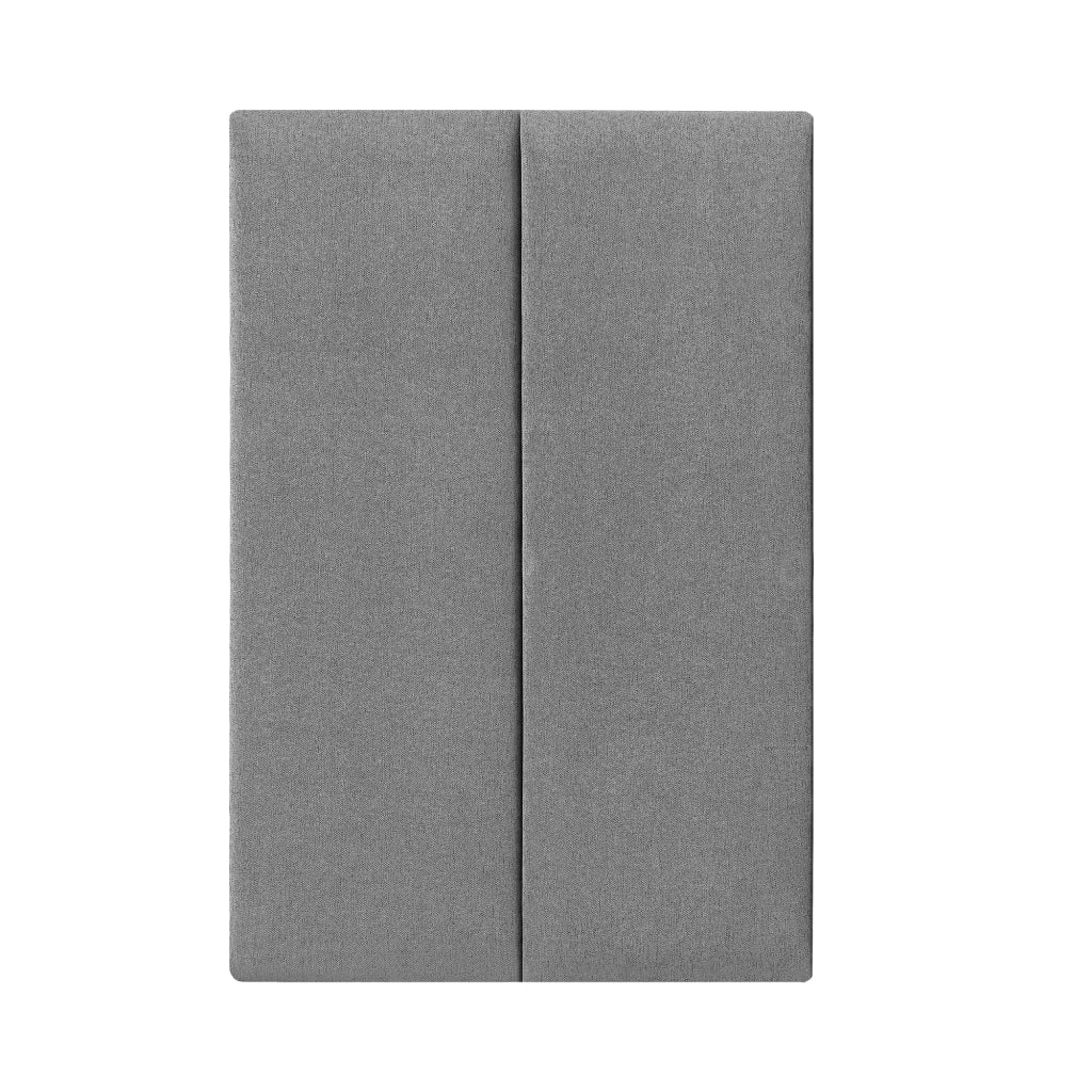 Set di 2 cuscini da parete in tessuto 90 x 30 cm grigio chiaro 03_0010579