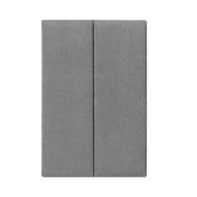 Set di 2 cuscini da parete in tessuto 90 x 30 cm grigio chiaro 03_0010579