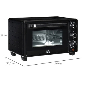 Mini Forno Elettrico 21 L 1400 W con 3 Modalità; Temperatura 100-230°C e Timer 60 Min