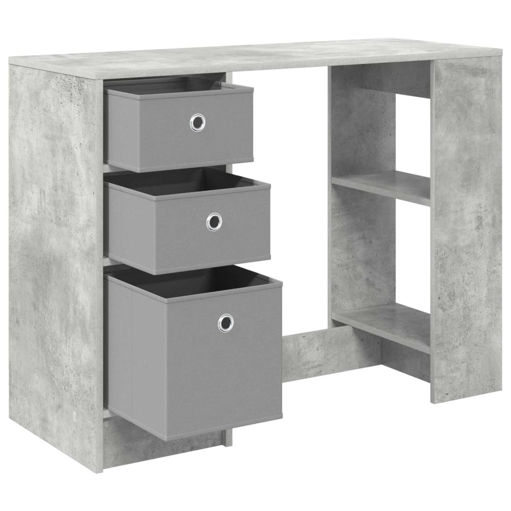Scrivania Grigio cemento 100 x 40 x 75 cm Legno multistrato
