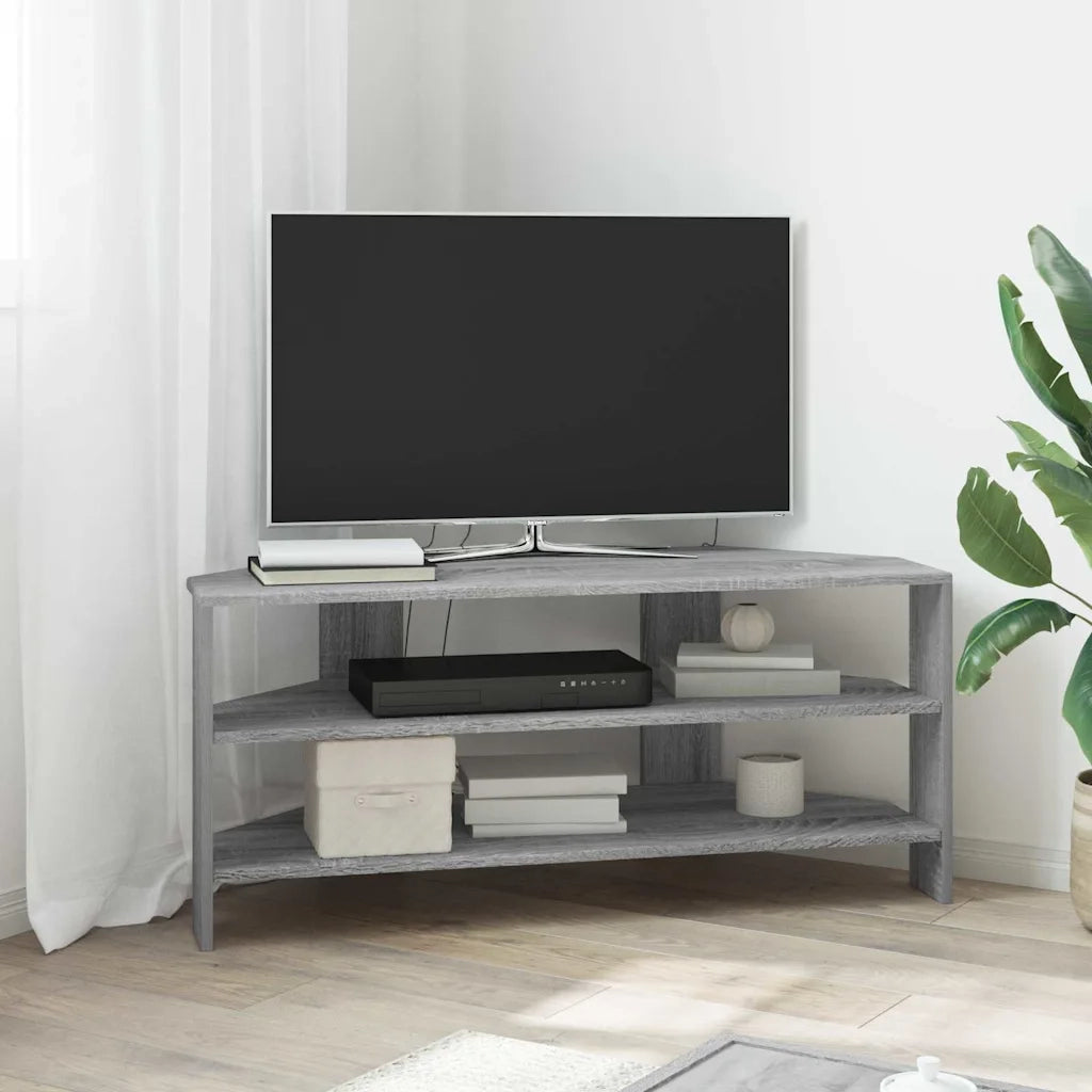 MobileTVAngolare Grigio Sonoma 102x40,5x45cm Legno multistrato