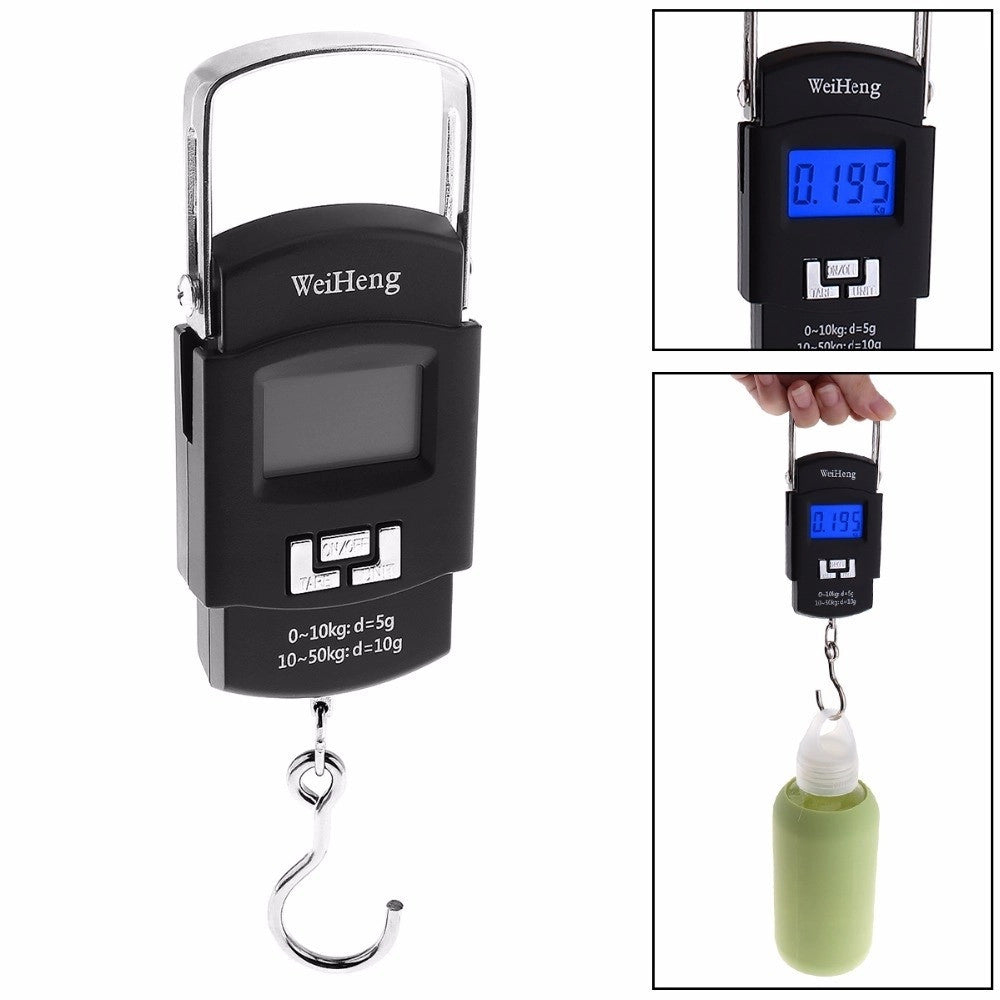 Trade Shop - Bilancia Portatile Elettronica Per Pesca Caccia Pesa Bagagli 50 Kg Wh-a08 -