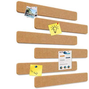 Strisce per lavagna adesive 6 pezzi - Strisce per lavagna autoadesive - Strisce per lavagna vetrata - Leggere - Per note/foto - Facili da installare