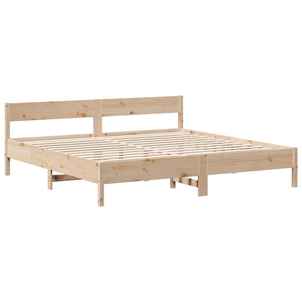 vidaXL Letto Libreria senza Materasso 180x200 cm in Legno di Pino