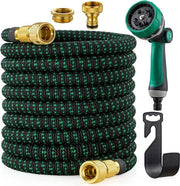 Serpentino estensibile 15m-50ft con 10 funzioni bocchetta - leggero e flessibile con maniglie in ottone massello - guscio in lattice di tre strati