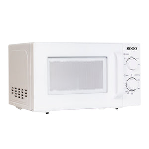 SOGO Microonde 20L Senza Grill 700W, 5 Livelli di Potenza, Timer 35 Minuti, Funzione Sbrinamento, Controllo Manuale