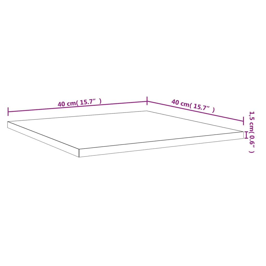 Ripiani per Libreria 4 pz-Scaffale per Libri Rovere Sonoma 40x40x1,5cm Multistrato