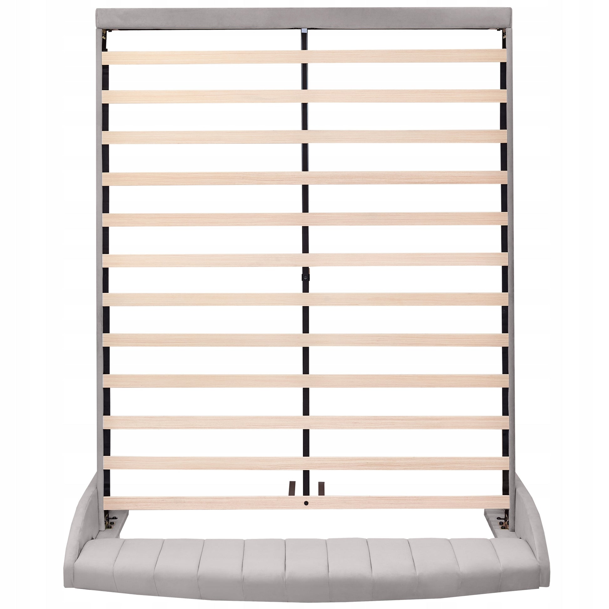 Letto imbottito 160x200 - Xylo - Grigio velluto