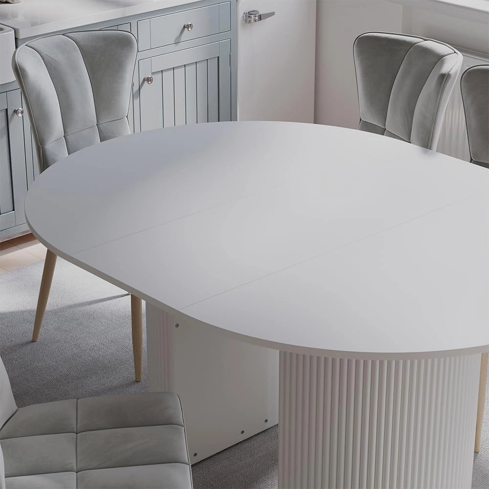 tavolo da pranzo allungabile Calero, Bianco, 120 x 60 cm Estensibile