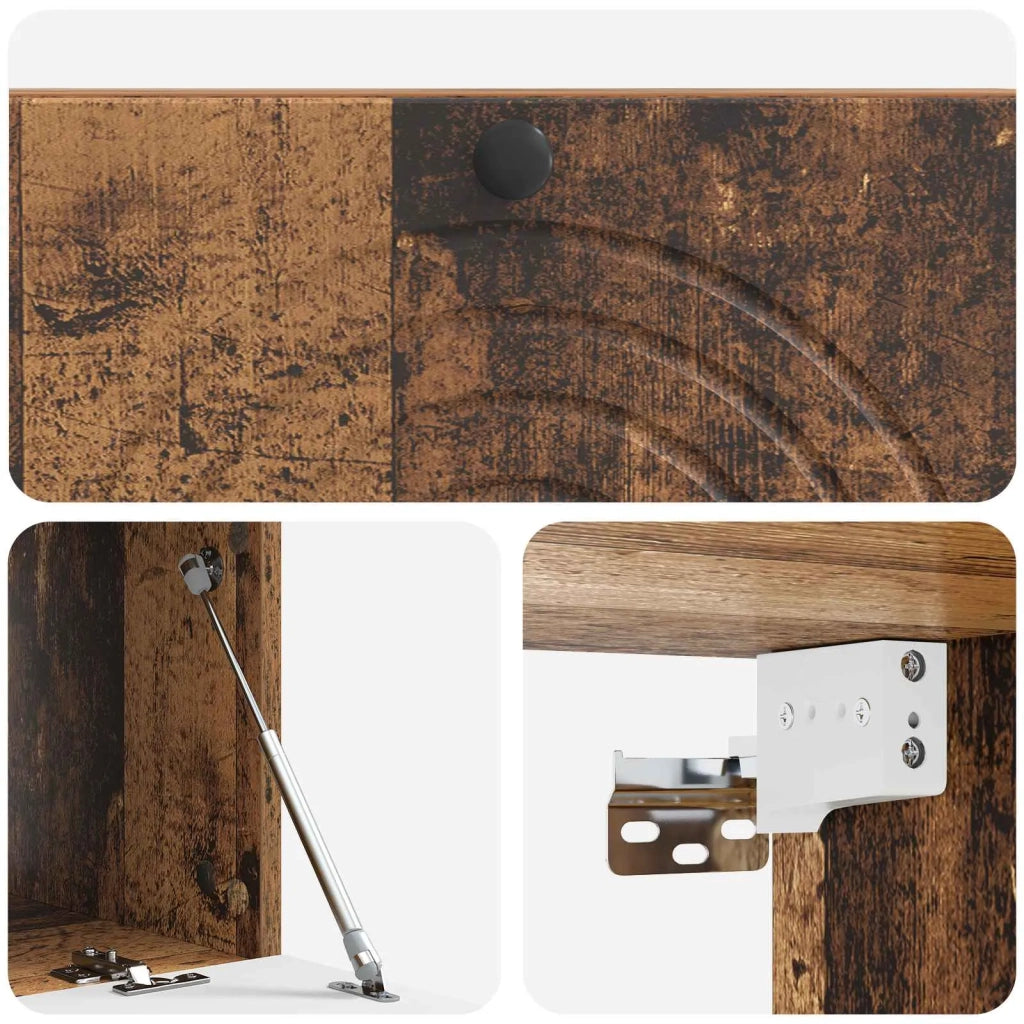 Mobile Porta TV da Muro Legno antico 99 x 41 x 30 cm 898193