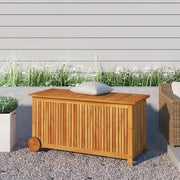 Contenitore Giardino con Ruote 113x50x58 Legno Massello Acacia cod mxl 69839
